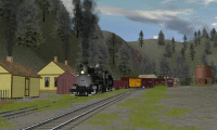 RGS 455 simmers at Brown station.