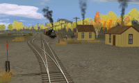 Leased D&RGW 463 awaits the arival of RGS 20 at Peake, CO.