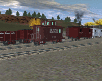 RGS caboose #0401 in the Ridgway yards